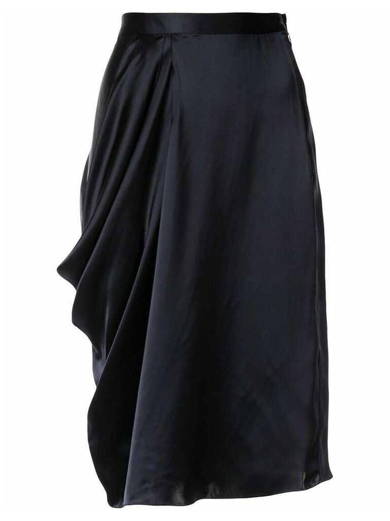 Nehera asymmetric drape skirt - Blue