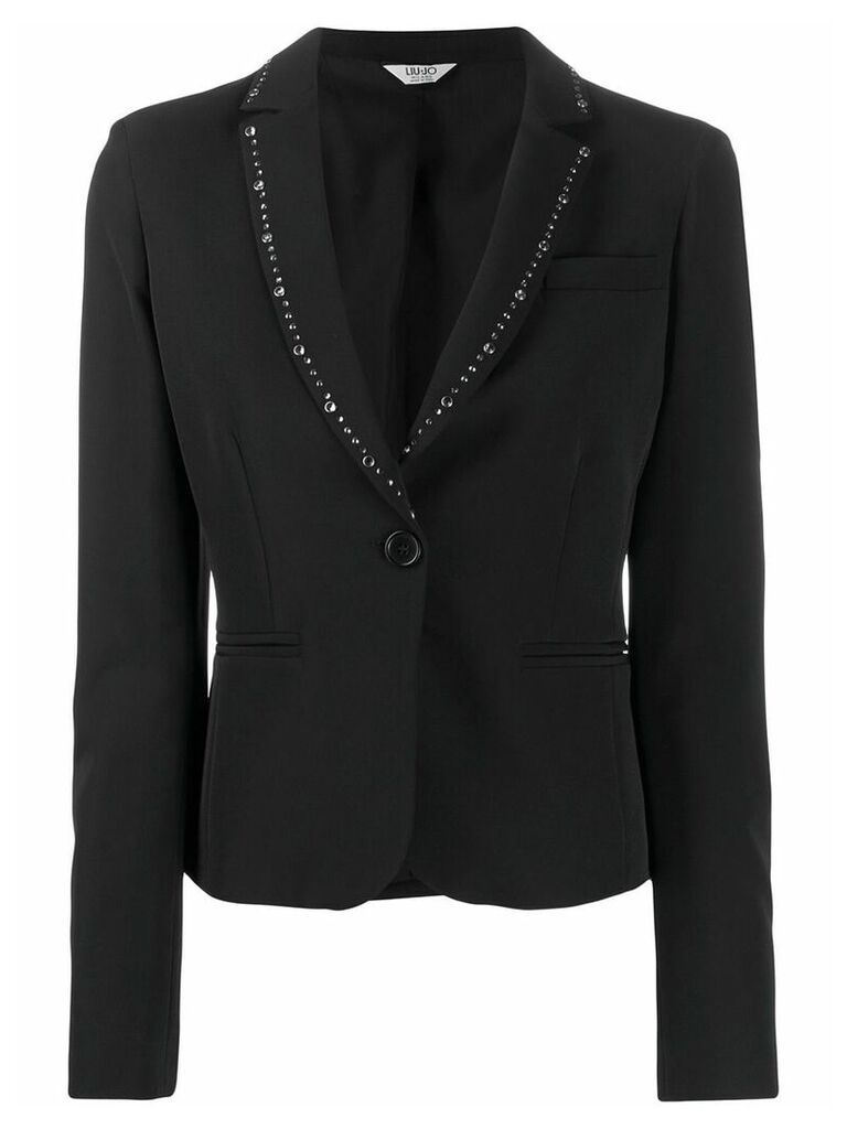 LIU JO embellished slim-fit blazer - Black