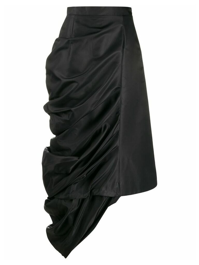 Y/Project draped satin skirt - Black