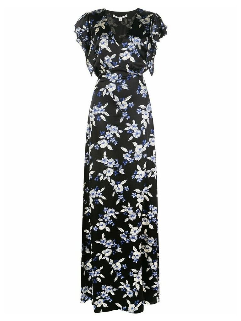 Veronica Beard Padma floral print maxi dress - Black