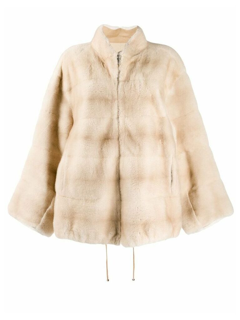 Liska oversized coat - NEUTRALS