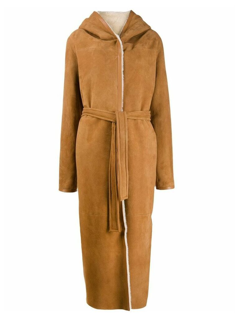 Liska belted coat - Brown