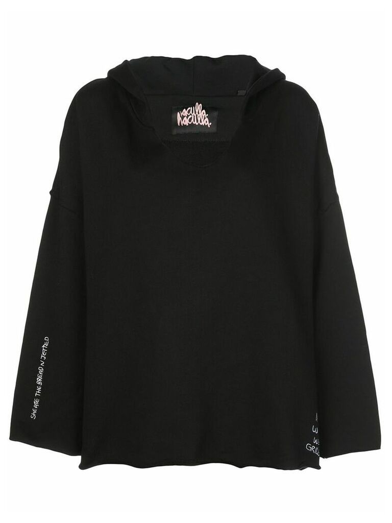Haculla scribble oversized hoodie - Black