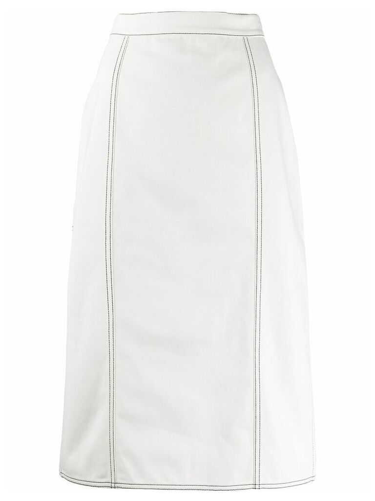Alexander McQueen pleated skirt - White