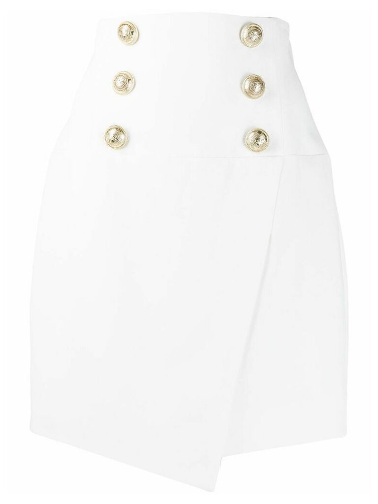 Balmain high-waisted skirt - White