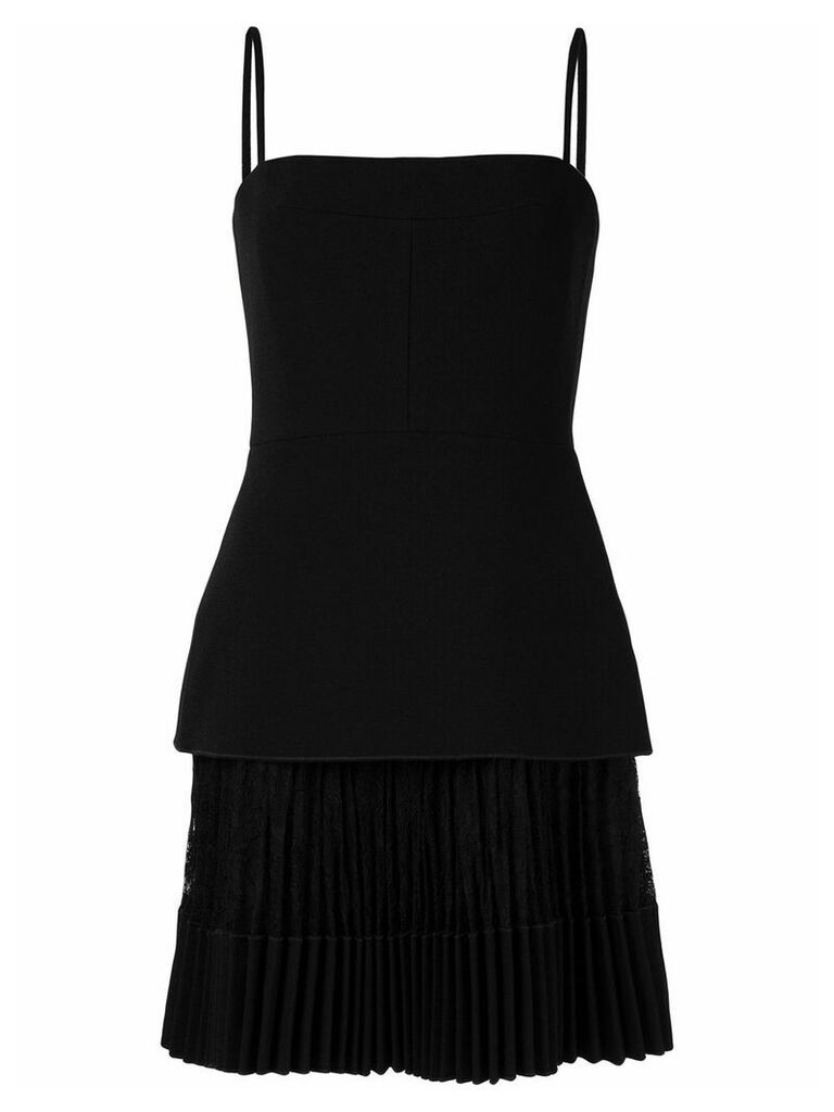 Dion Lee pleated mini dress - Black