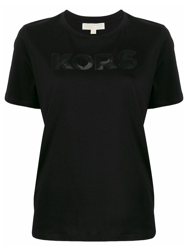 Michael Michael Kors sequin-logo T-shirt - Black