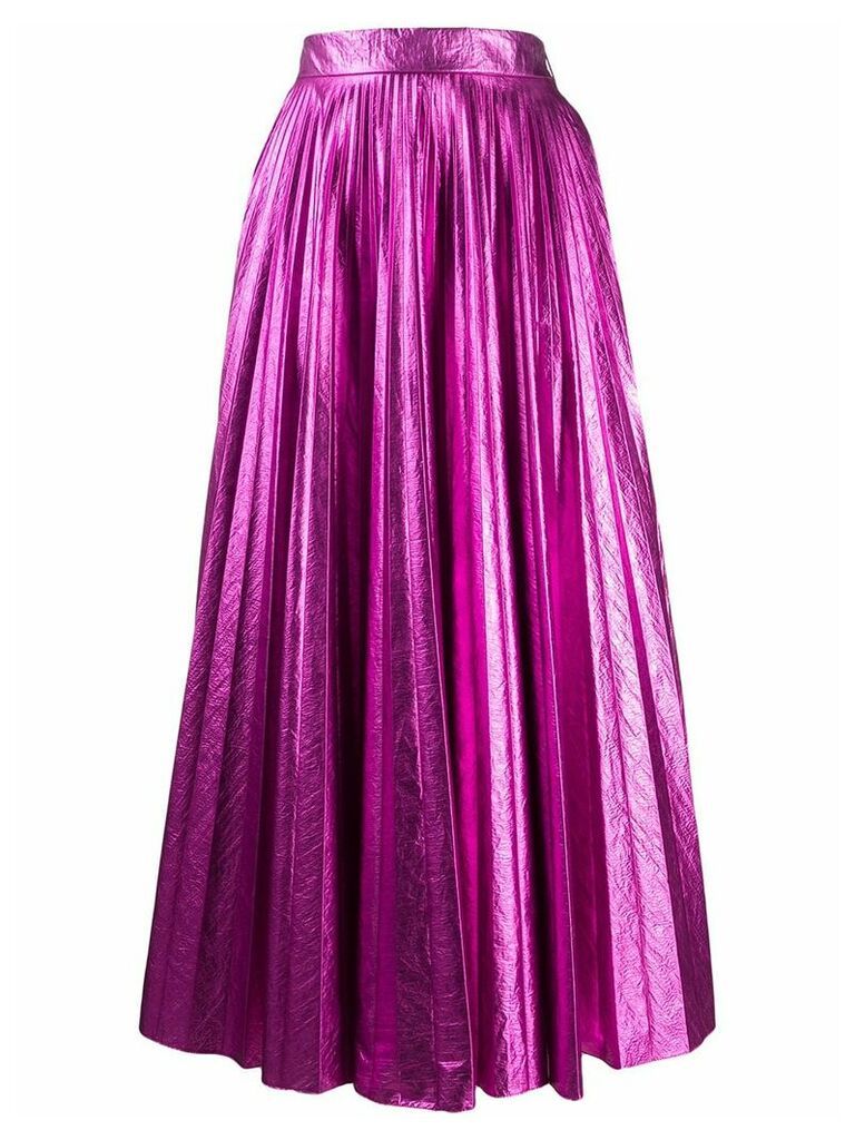 Christopher Kane pleated high-rise skirt - PINK