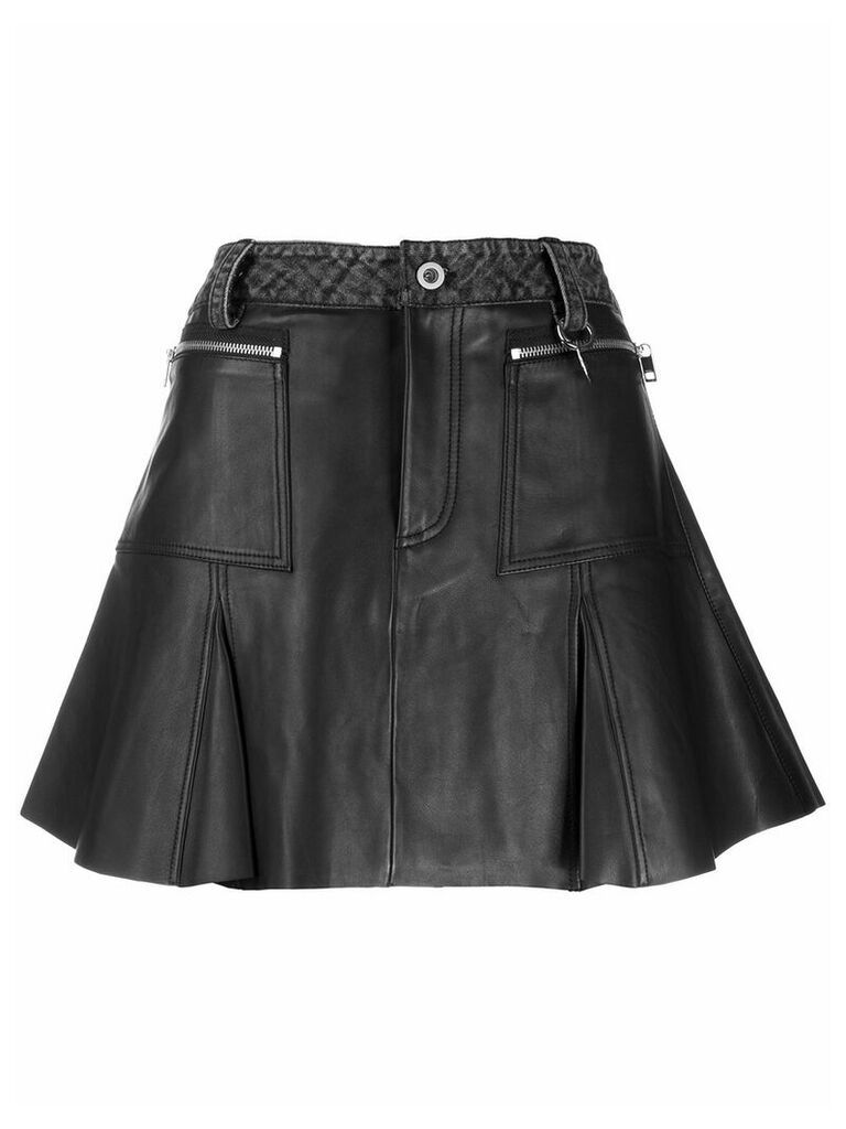 Diesel flared pleated skirt - Black