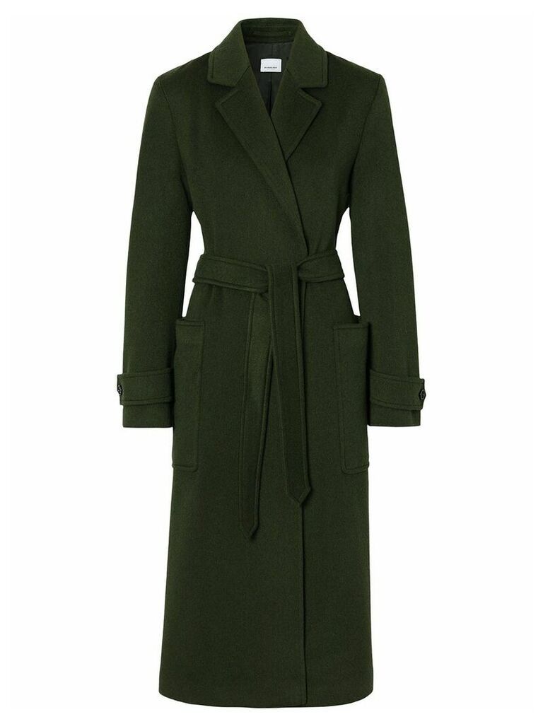 Burberry belted mid-length coat - Green