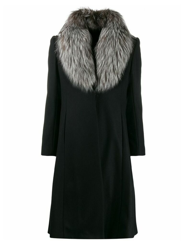 Alice+Olivia Vance flared coat - Black