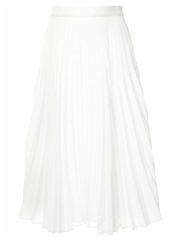 Dion Lee Moire pleated skirt - White