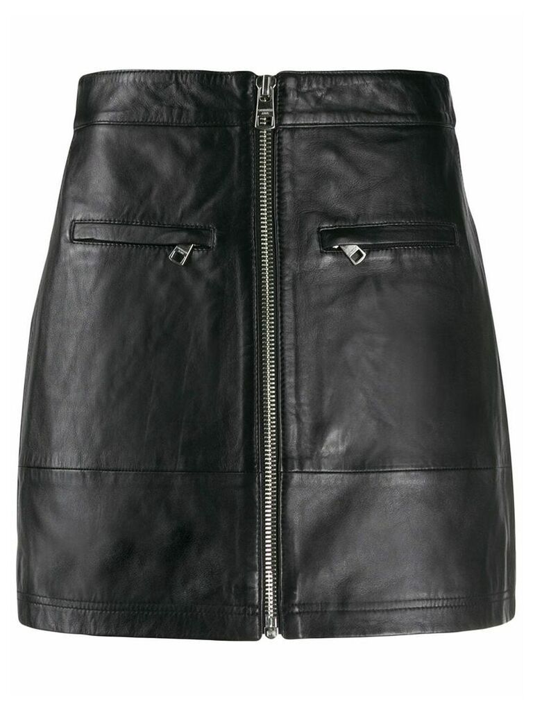 Calvin Klein Jeans zipped straight skirt - Black