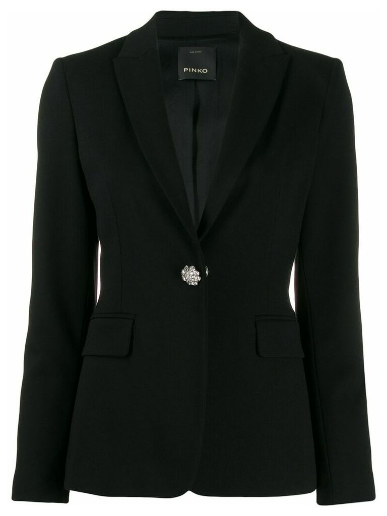 Pinko single-breasted fitted blazer - Black