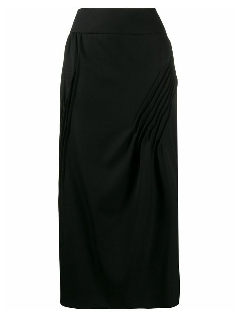 Nina Ricci pleated details skirt - Black