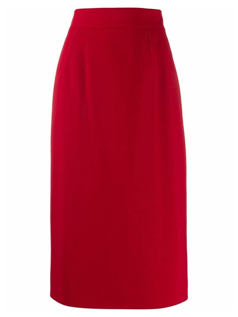 Dolce & Gabbana high-waisted pencil skirt - Red