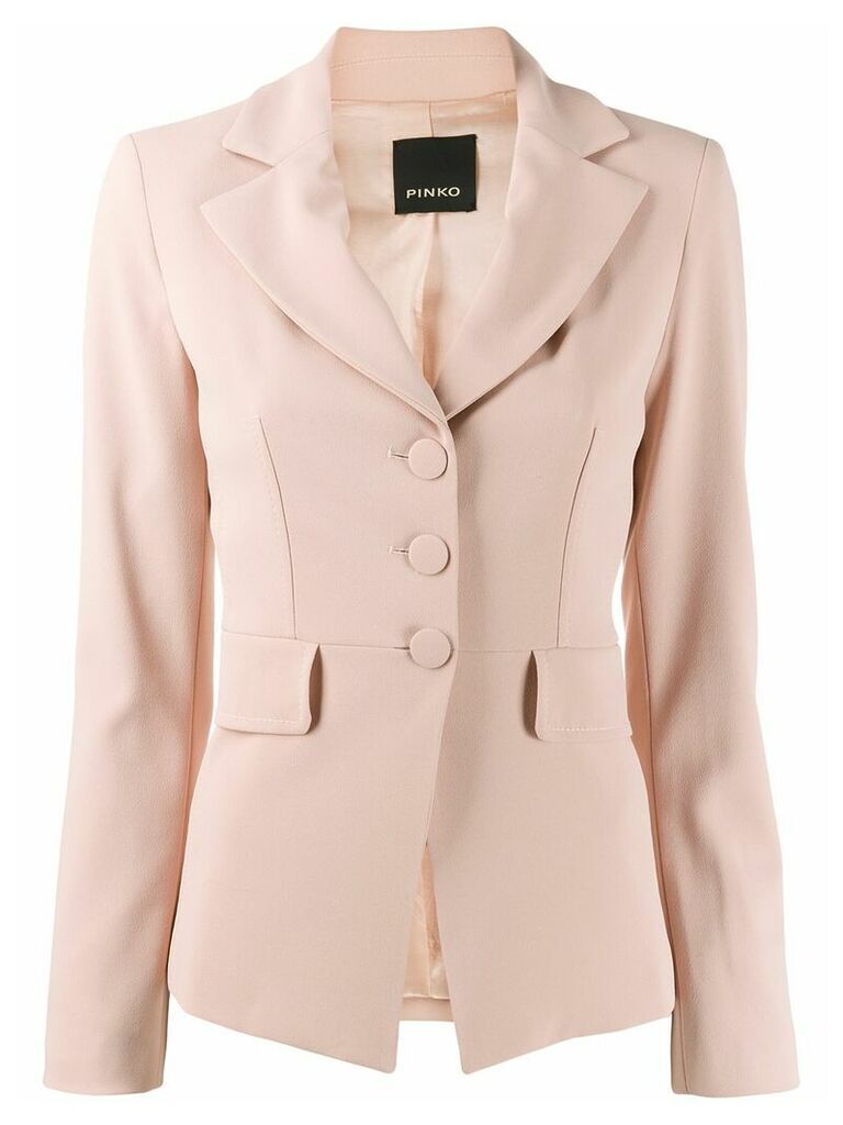Pinko fitted single-breasted blazer - NEUTRALS