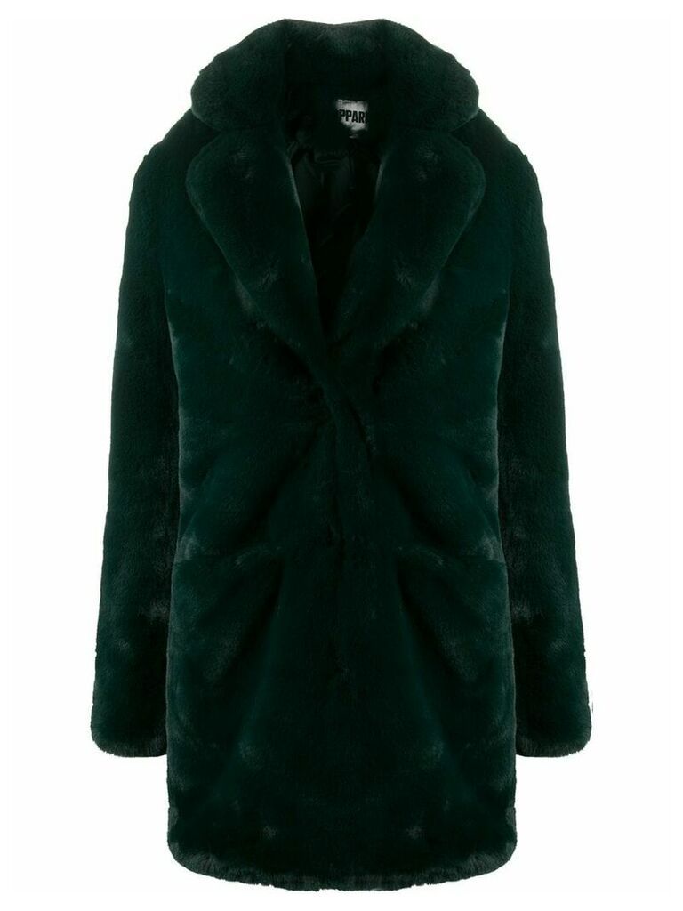 Apparis faux fur coat - Green