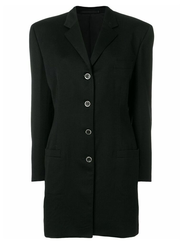 Versace Pre-Owned mid-length blazer - Black