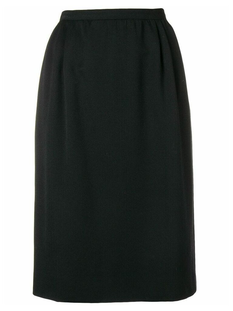 Valentino Pre-Owned pleated detail skirt - Black