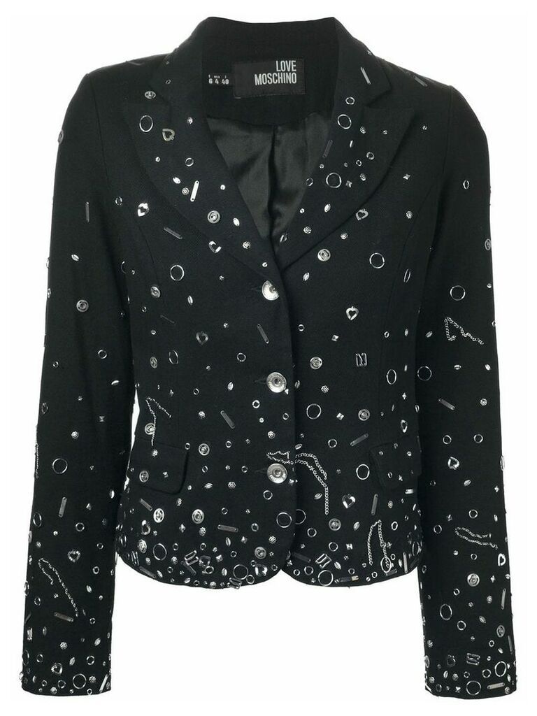 Moschino Pre-Owned embellished blazer - Black