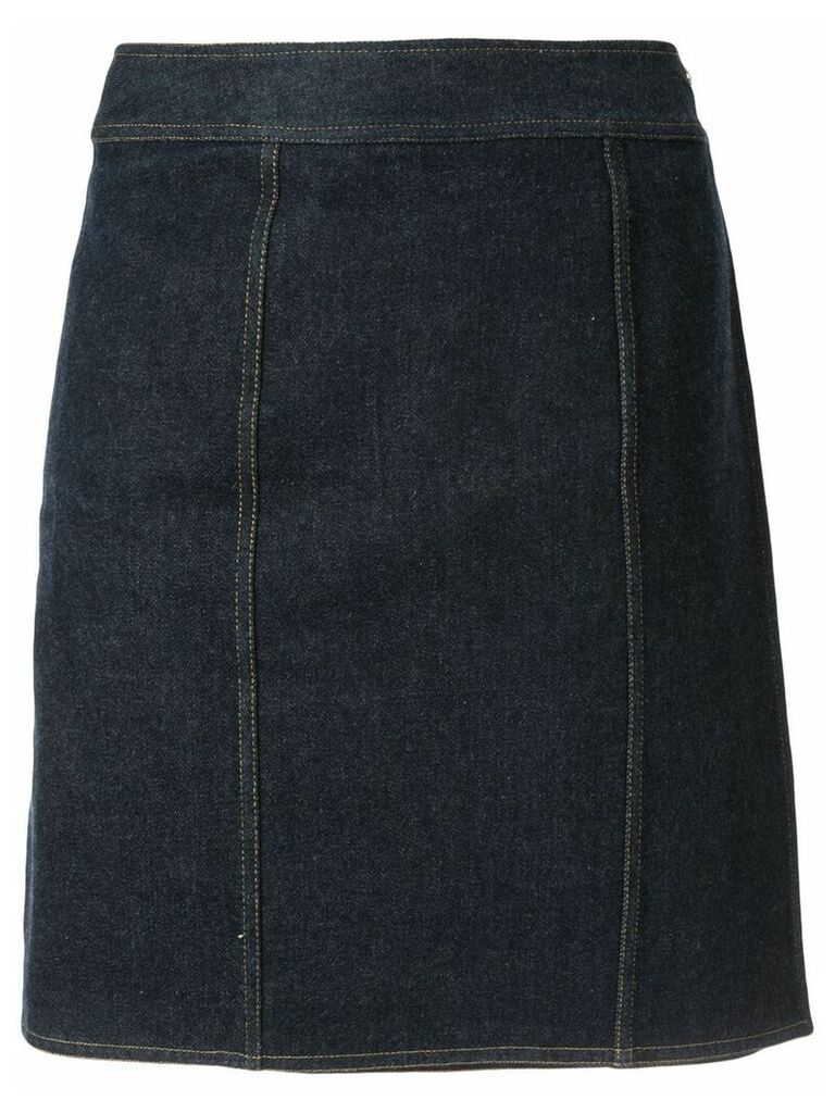 Chanel Pre-Owned CC skirt - Blue