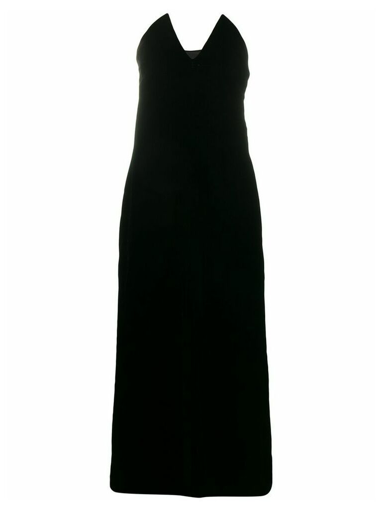 Yves Saint Laurent Pre-Owned 1996 velvet strapless dress - Black