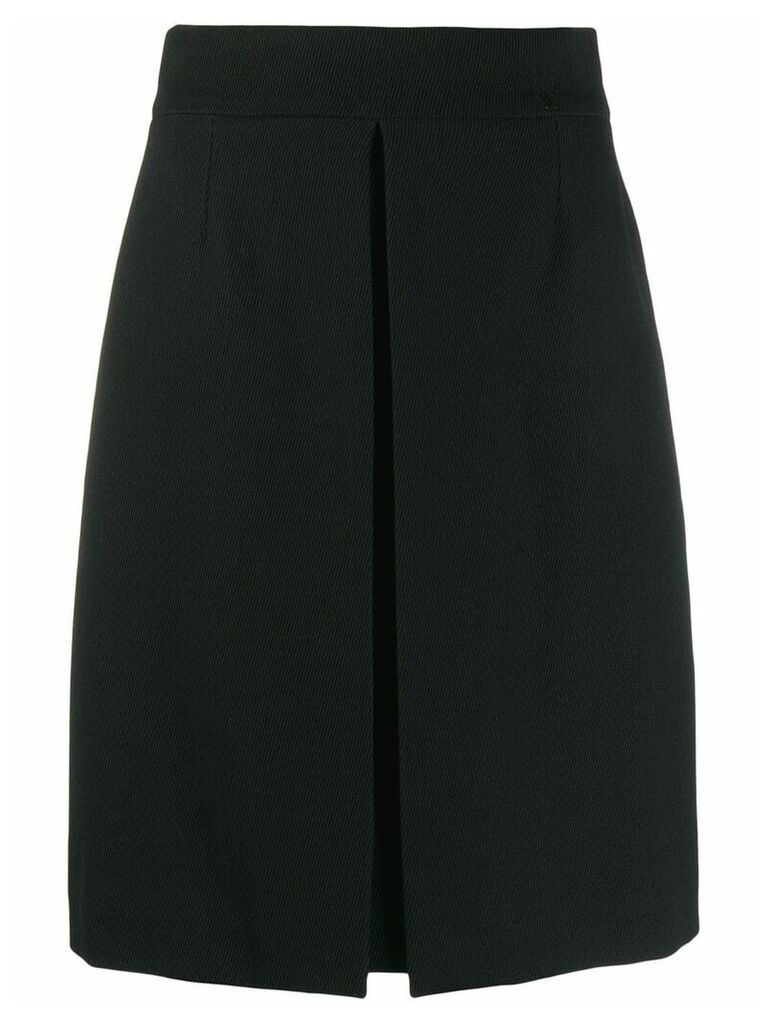 Chanel Pre-Owned 2000s box pleat skirt - Black