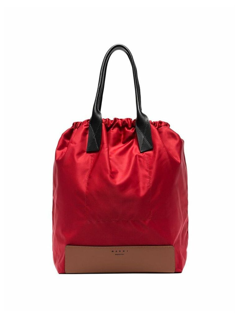 Marni drawstring tote bag - Red