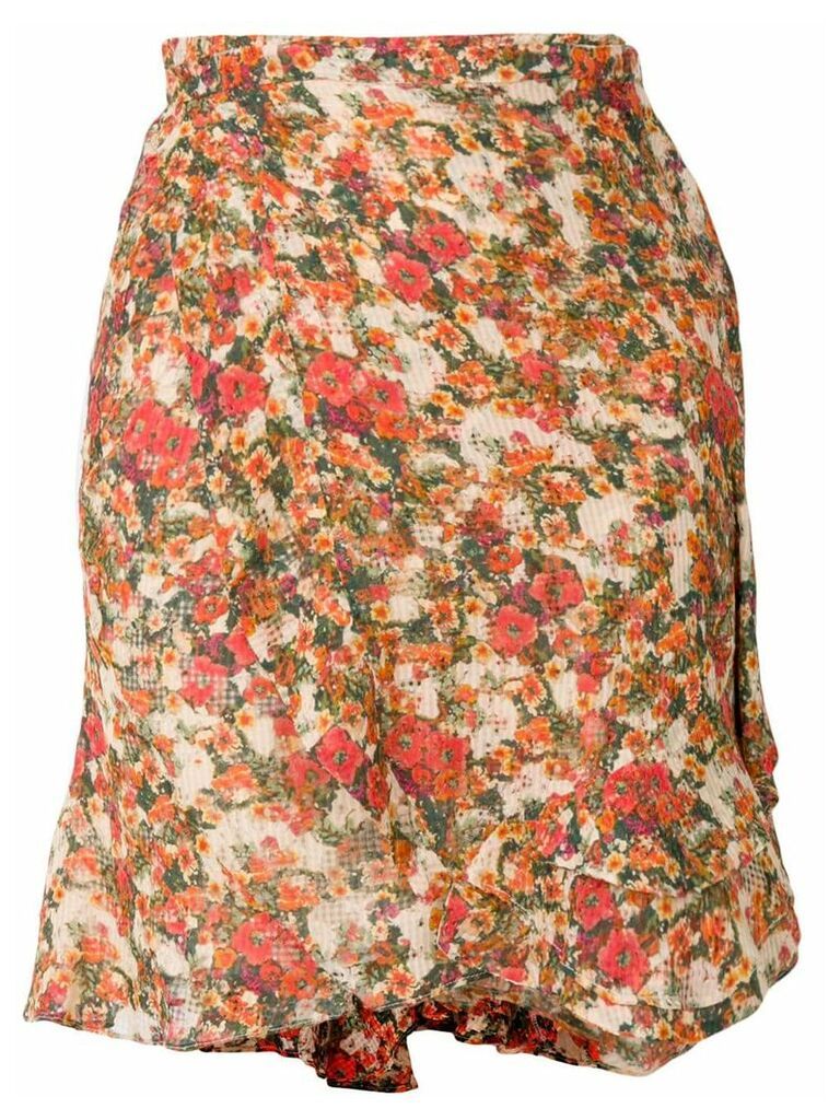 Isabel Marant Ferna floral print mini skirt - Multicolour