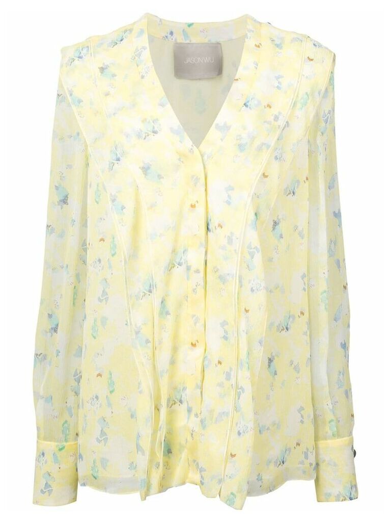 Jason Wu Collection floral blouse - Yellow