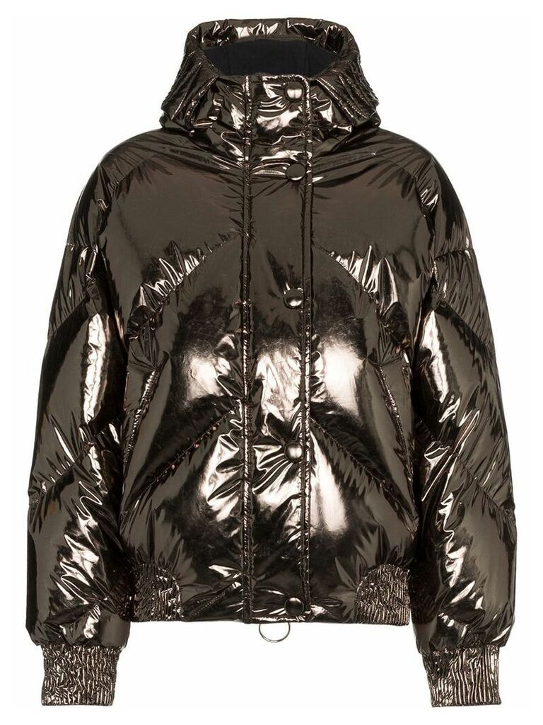 Ienki Ienki Dunlop foil puffer jacket - Metallic