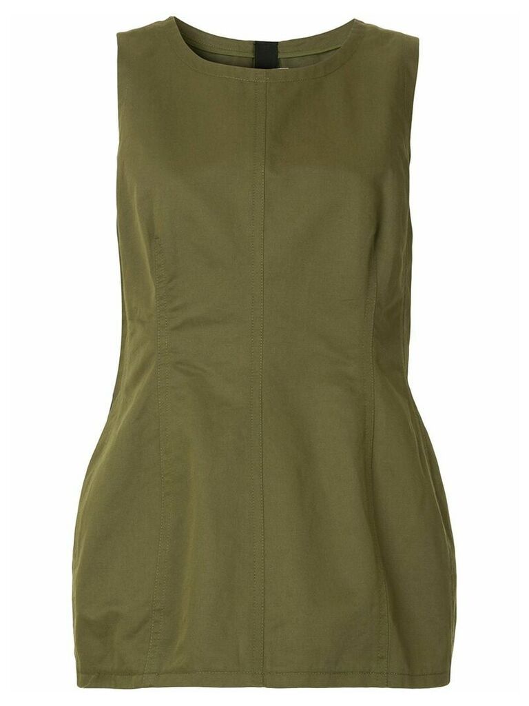 Marni sleeveless peplum blouse - Green