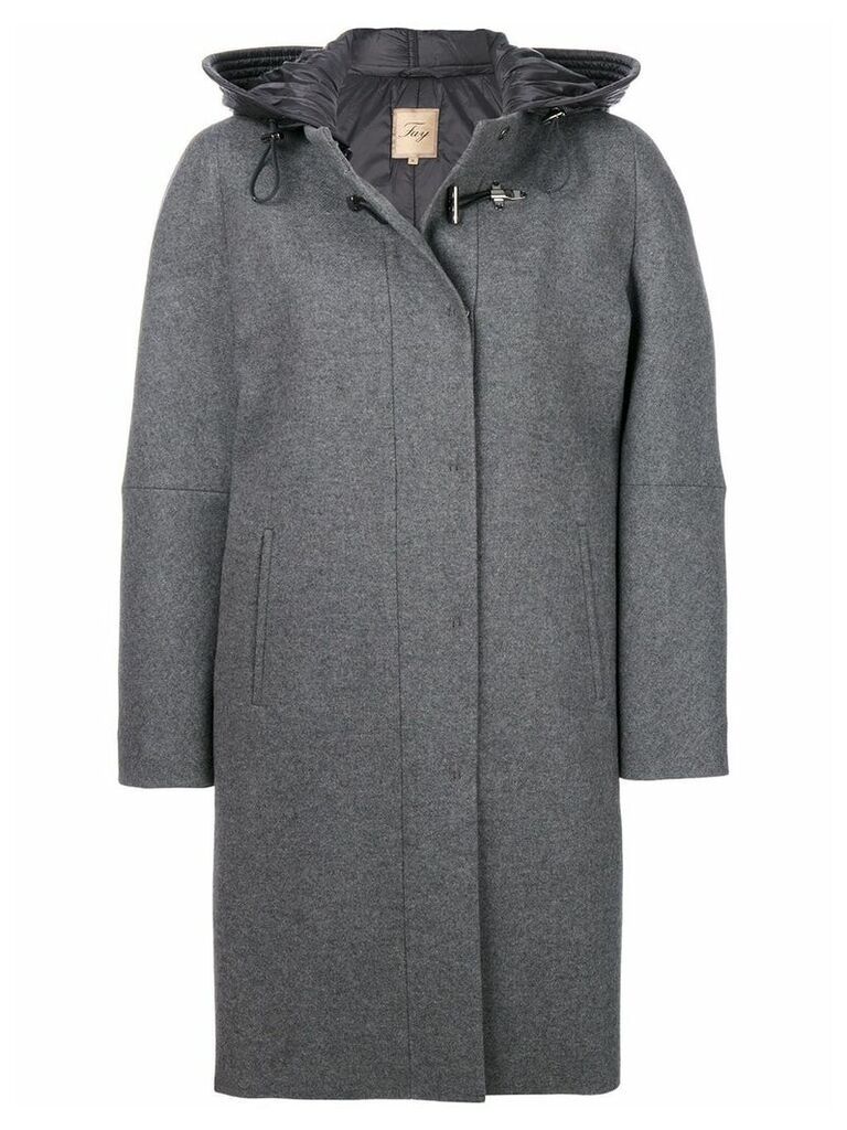 Fay cocoon fitted coat - Grey