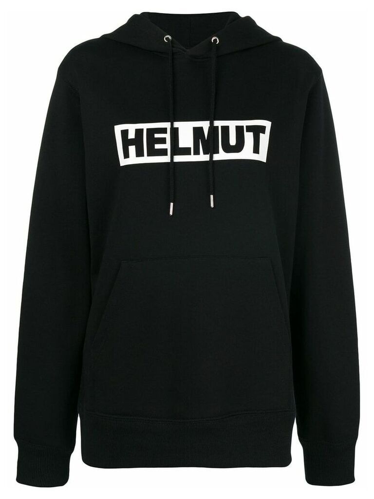 Helmut Lang box logo hoodie - Black