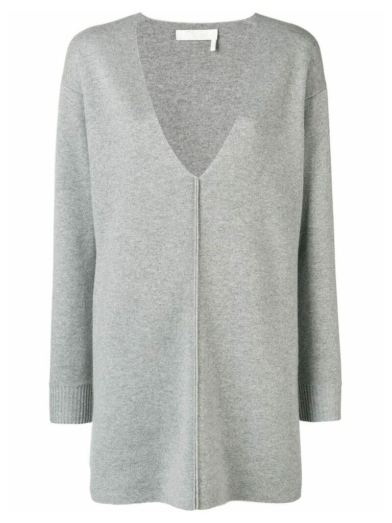 Chloé V-neck sweater dress - Grey
