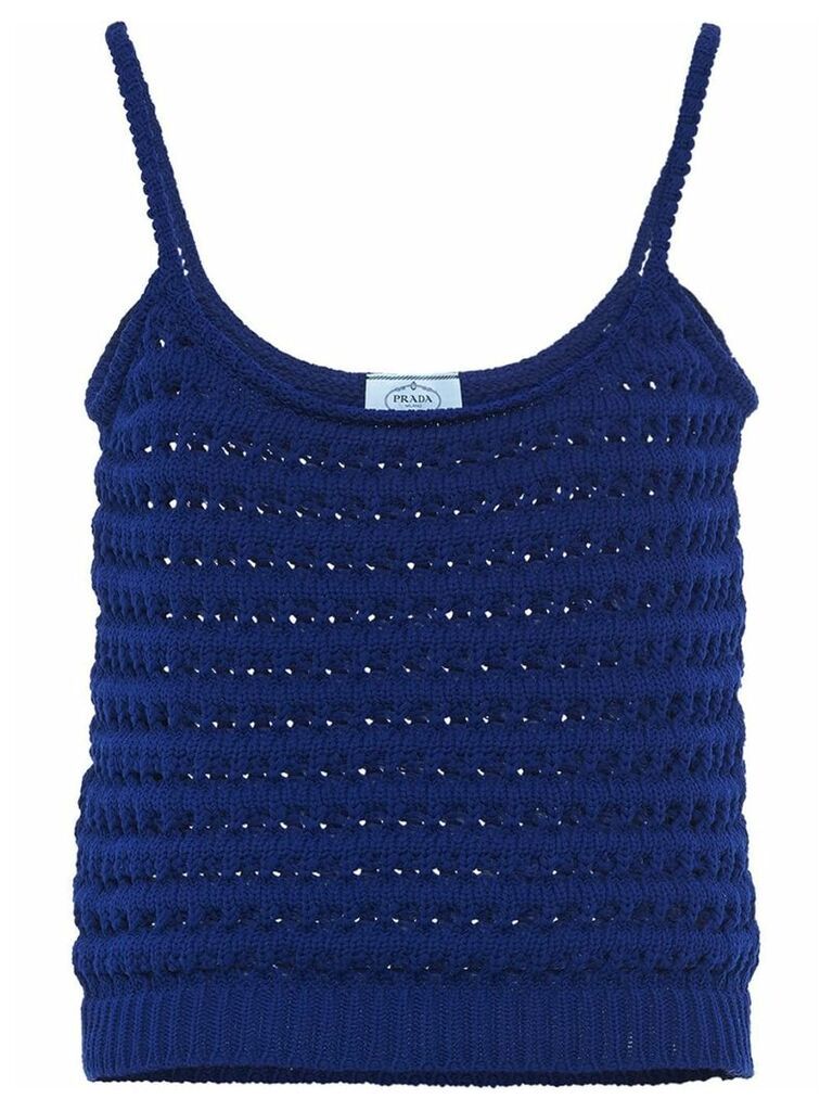Prada crochet vest top - Blue