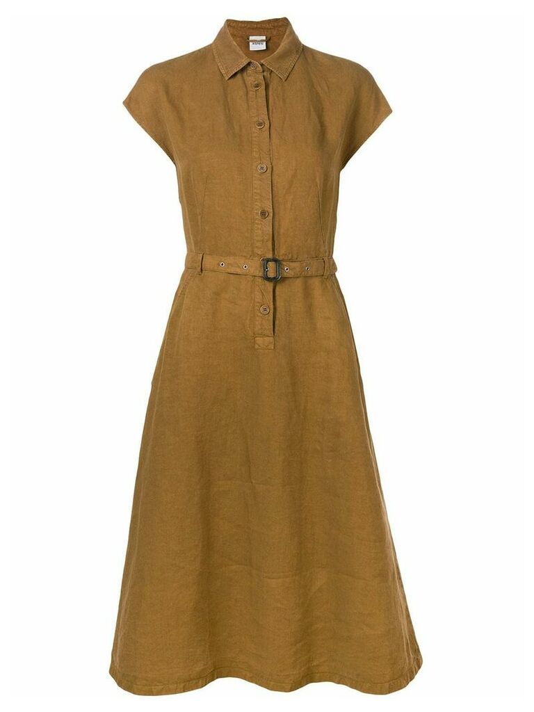 Aspesi belted shirt dress - Brown