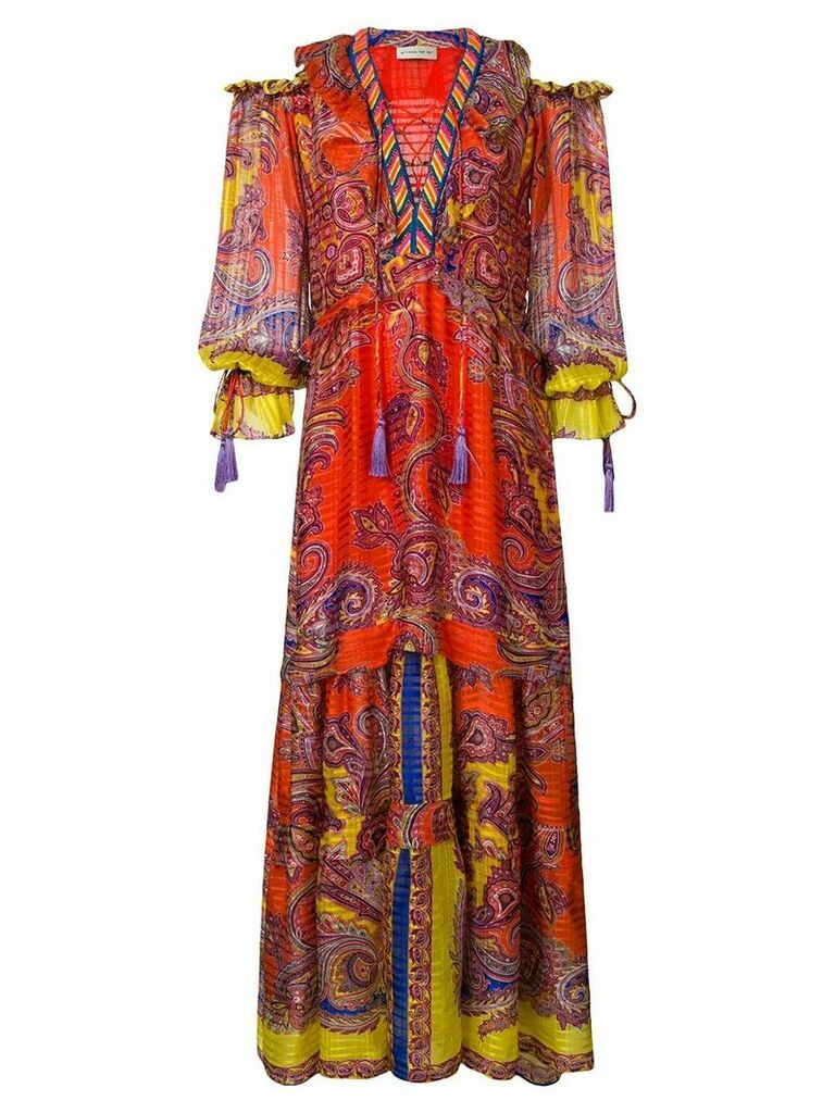 Etro printed flared long dress - Multicolour