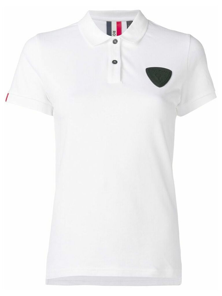 Rossignol patch detail polo shirt - White