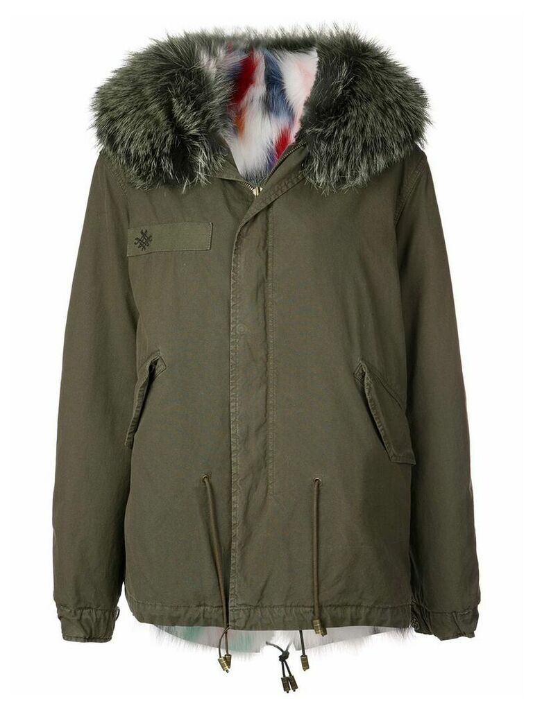 Mr & Mrs Italy fur-trim hooded parka coat - Green