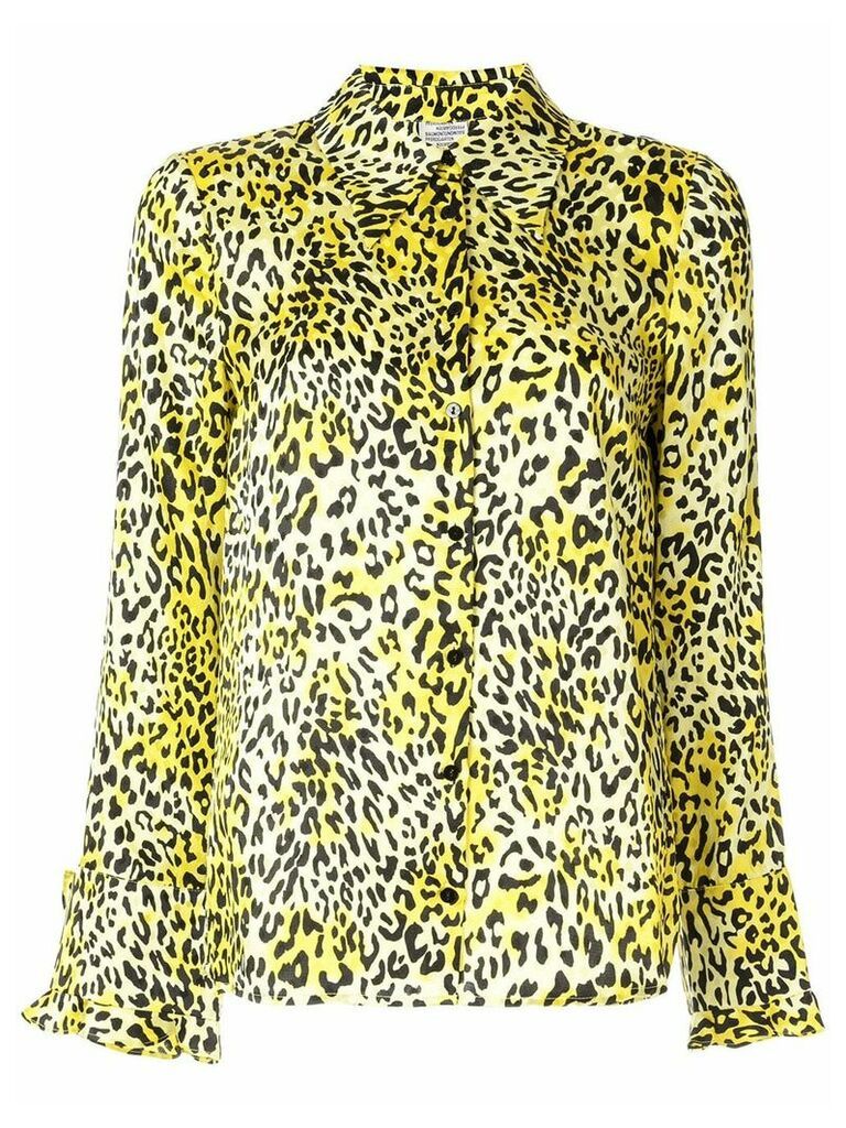 Baum Und Pferdgarten leopard print shirt - Yellow