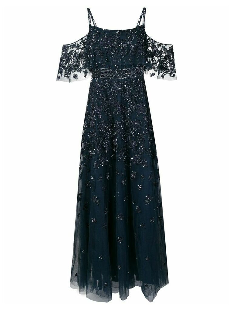 Zuhair Murad sequin embellished gown - Blue