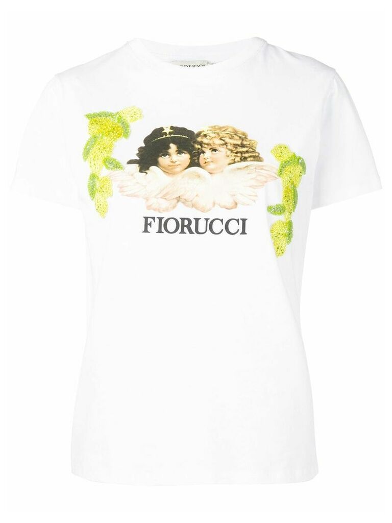 Fiorucci lemon embroidery Angels T-shirt - White