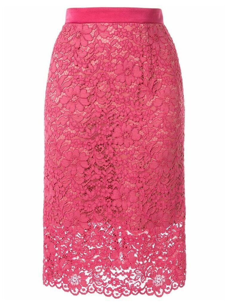 Loveless floral lace skirt - PINK