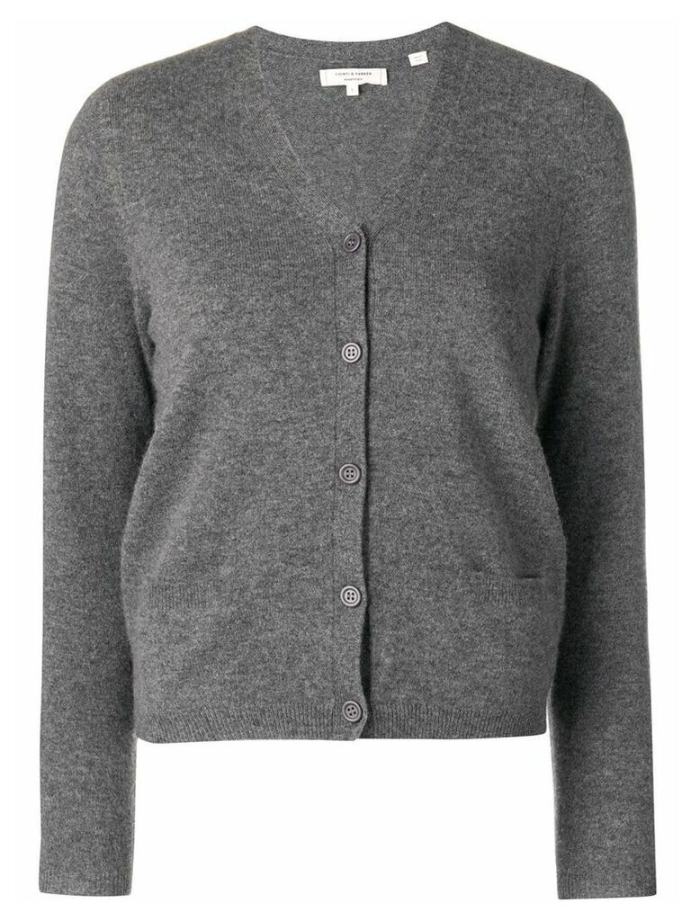 Chinti and Parker short cashmere cardigan - Grey