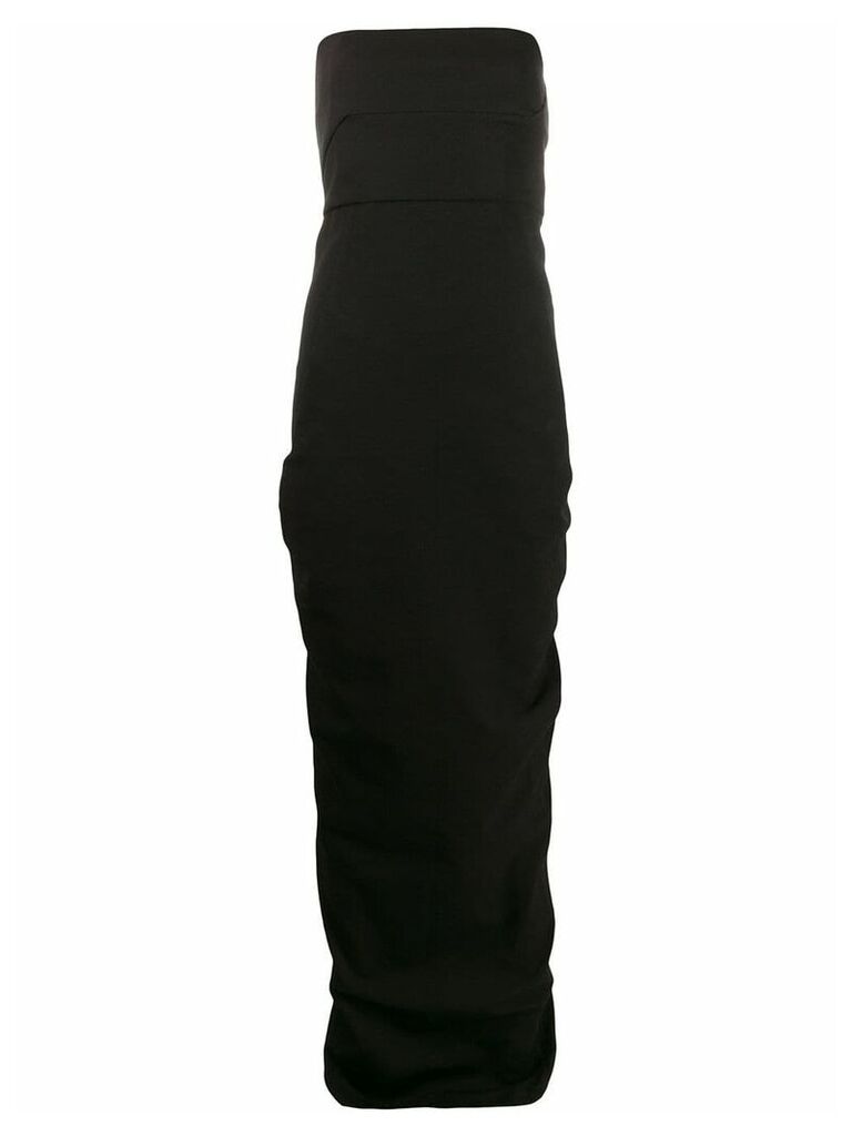 Rick Owens strapless long dress - Black