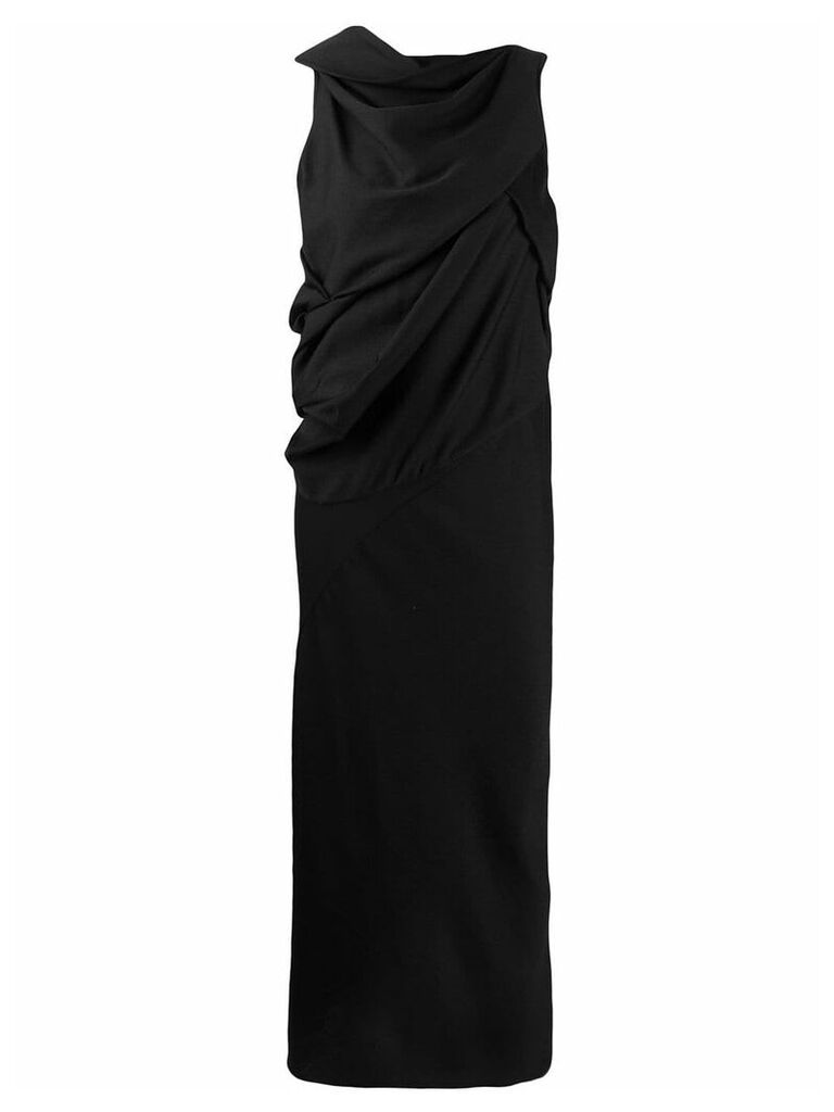 Rick Owens asymmetric evening dress - Black