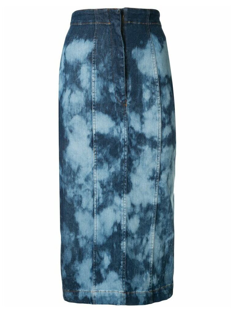 Manning Cartell tie-dye denim skirt - Blue