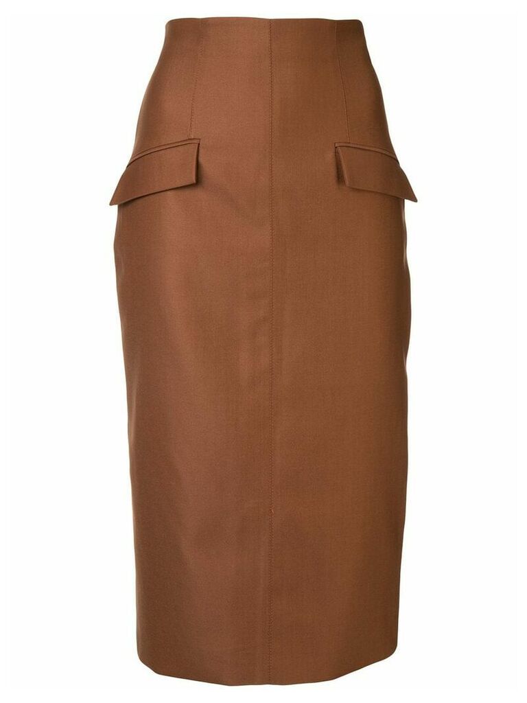 Manning Cartell midi pencil skirt - Brown